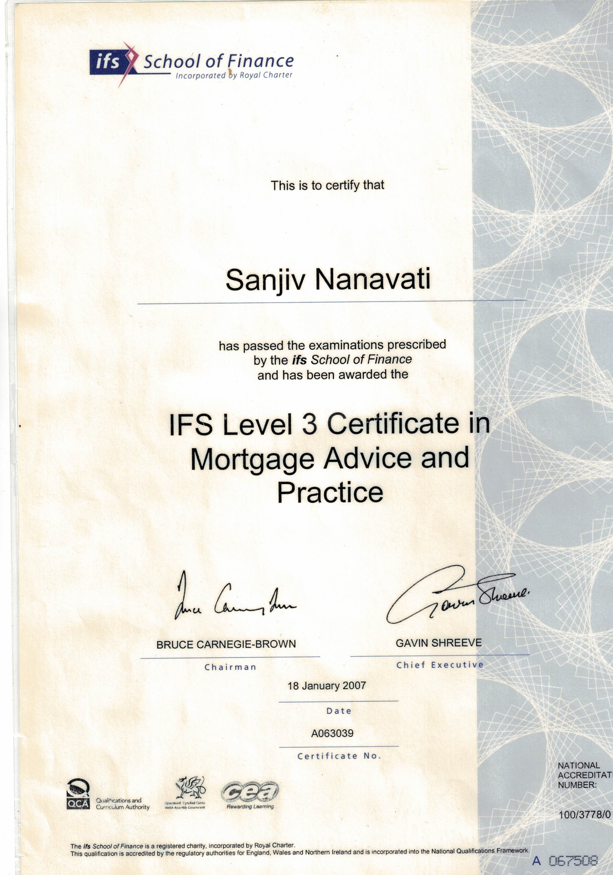 cemap certificate page 0001